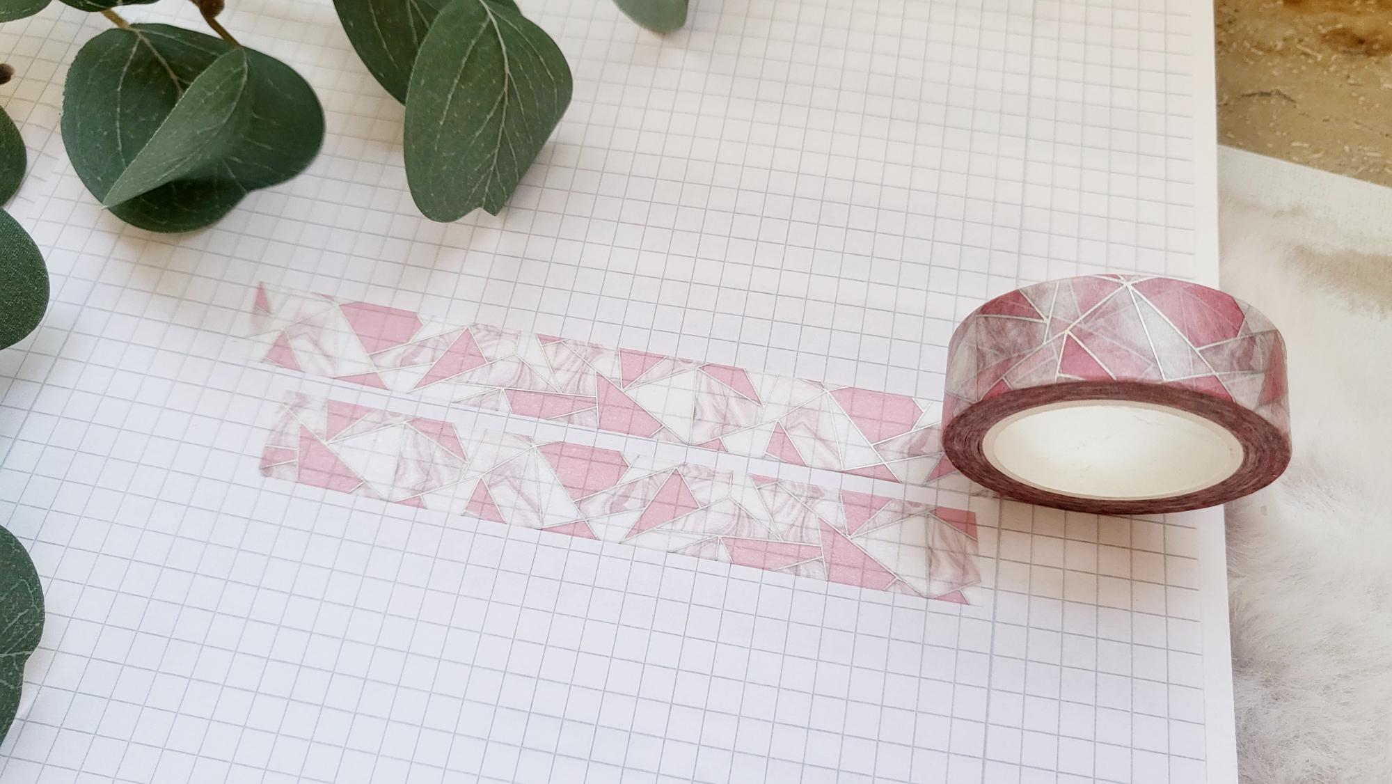 Washi Tape rosa Marmor